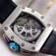 2017 Copy Richard Mille RM011 Chronograph Watch Silver Case White Inner rubber  (4)_th.jpg